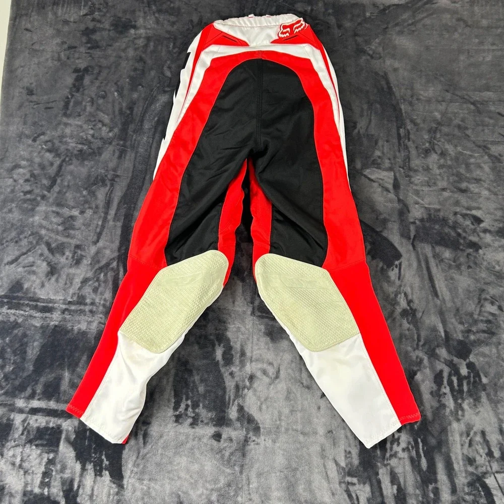 Fox Racing 180 Motocross‎ Pants Paddded Mens 28 Red White Black Racing
